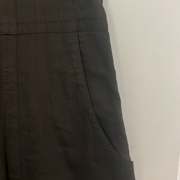 Theory flowy, summertime, strappy, linen blend brown dress - Picture 3 of 7